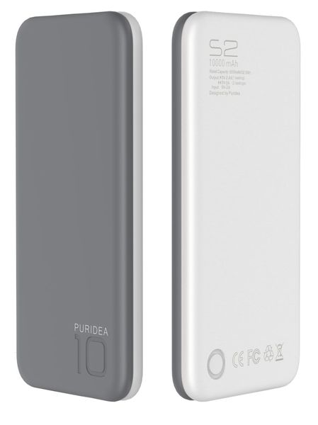 Универсальная мобильная батарея PURIDEA S2 10000mAh Li-Pol Rubber Grey &amp; White [S2-Grey White]