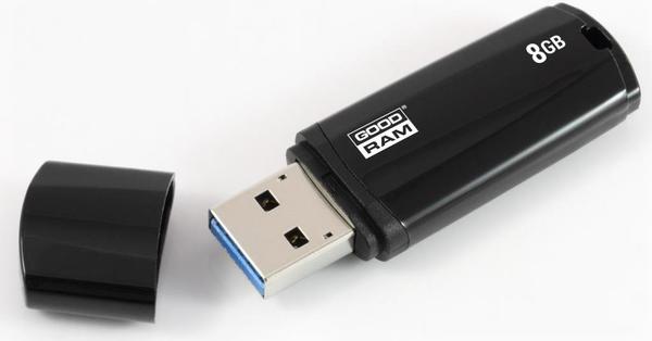 Flash Drive Goodram UMM3 8 GB, USB 3.0, BLACK [UMM3-0080K0R11]