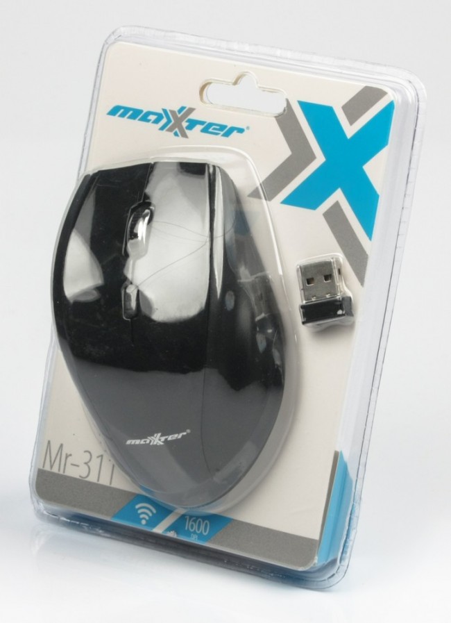 Мышь беспроводная Maxxter Mr-311, black [Mr-311]