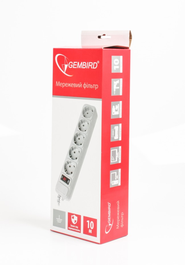 Сетевой фильтр SP R5, 10 m Grey [SPG5-G-10MG]