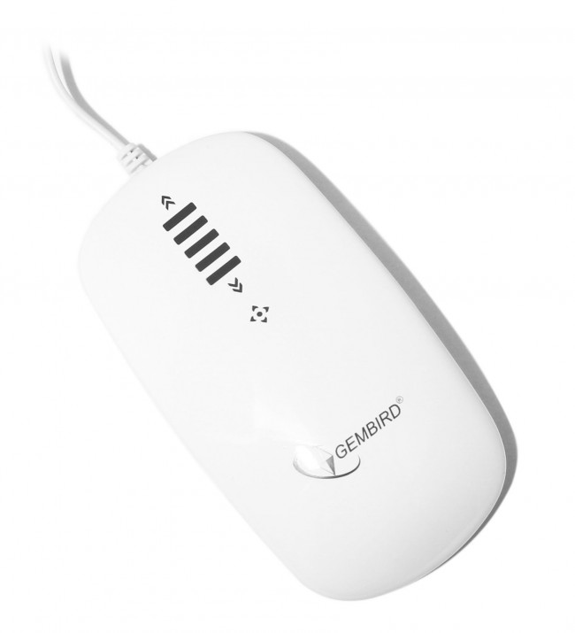 Миша Gembird MUS-PTU-001-W, серія Phoenix, USB інтерфейс, білий колір [MUS-PTU-001-W]