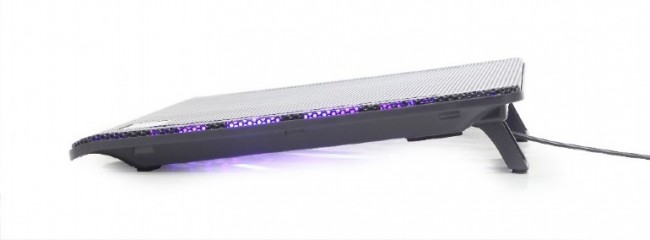 Підставка під ноутбук Gembird NBS-2F15-01, чорна [NBS-2F15-01]
