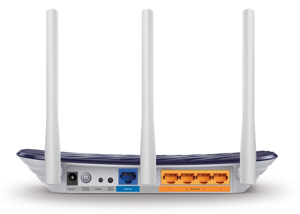 Маршрутизатор TP-LINK Archer C20. WAN-порт: Ethernet. Скорость Wi-Fi: &gt;300 Мбит/с. Частота работы Wi-Fi: 2.4 ГГц, 5 ГГц. Интерфейсы: 4 порта LAN 10/100 Мбит/с, 1 порт WAN 10/100 Мбит/с, 1 порт USB 2.0