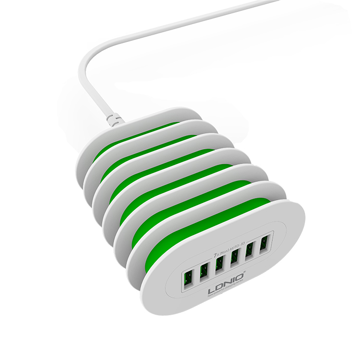Сетевое зарядное устройство LDNIO A6702 6xUSB 7A