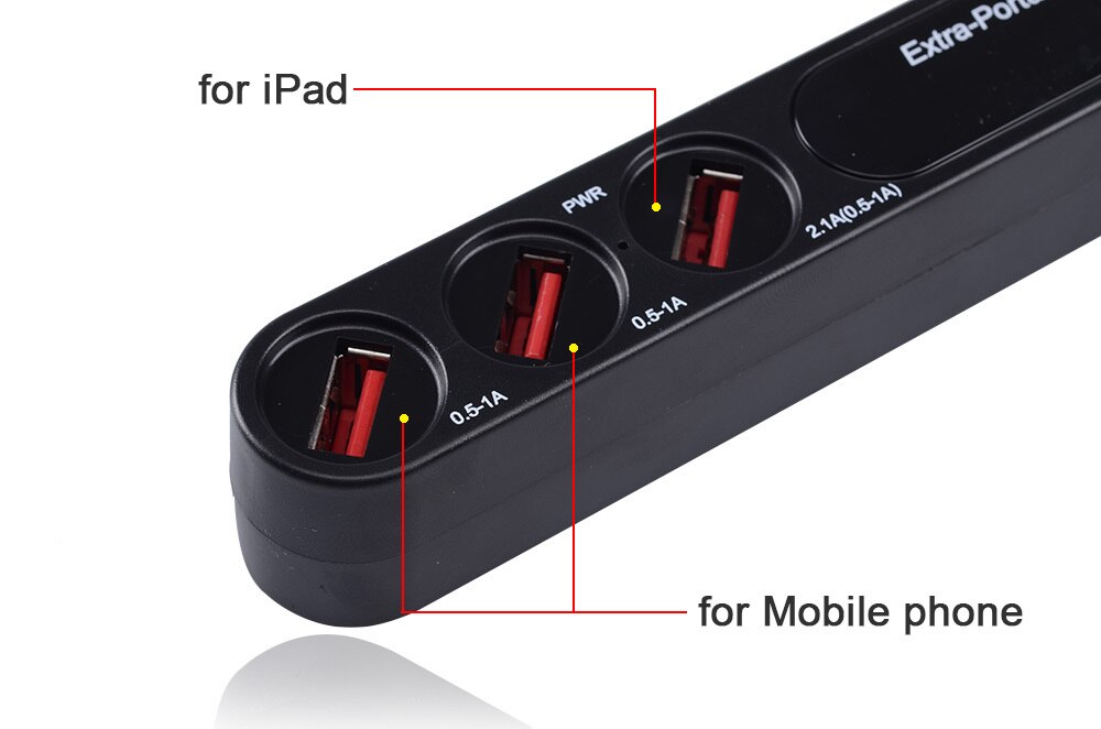 Сетевое зарядное устройство BYL-3003L 3*USB Black
