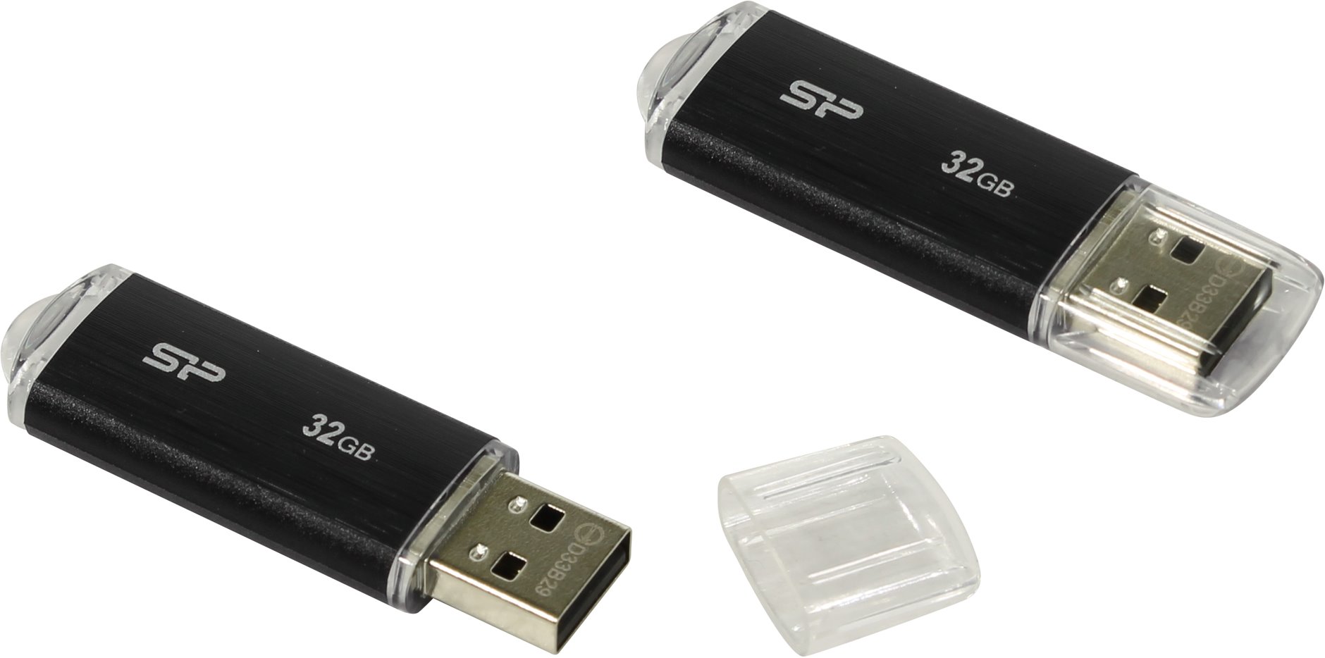 Флешка Silicon Power Ultima U02, black [SP032GBUF2U02V1K]