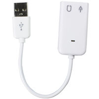 Звуковая карта Dynamode USB 8(7.1) каналов 3D белая (USB-SOUND7-WHITE)