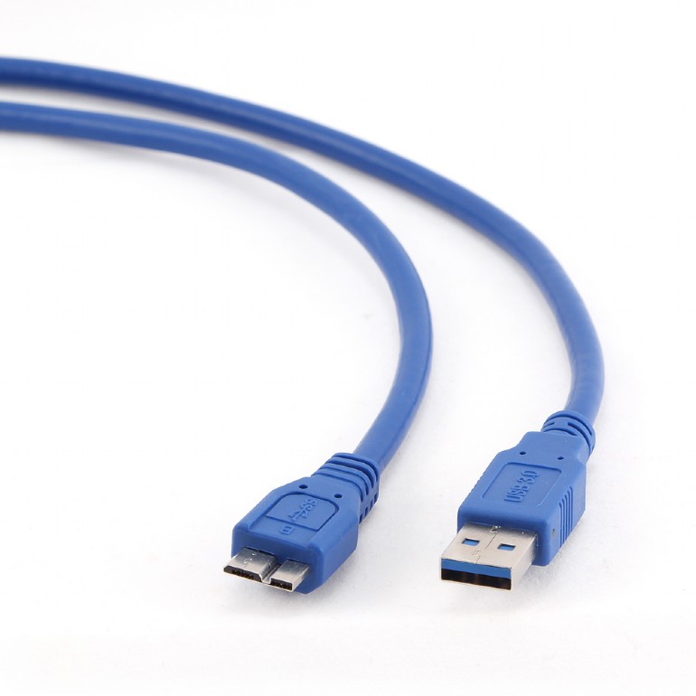 Кабель Usb 3.0 AM to Micro-B black 0.8m для жестких дисков [12825]
