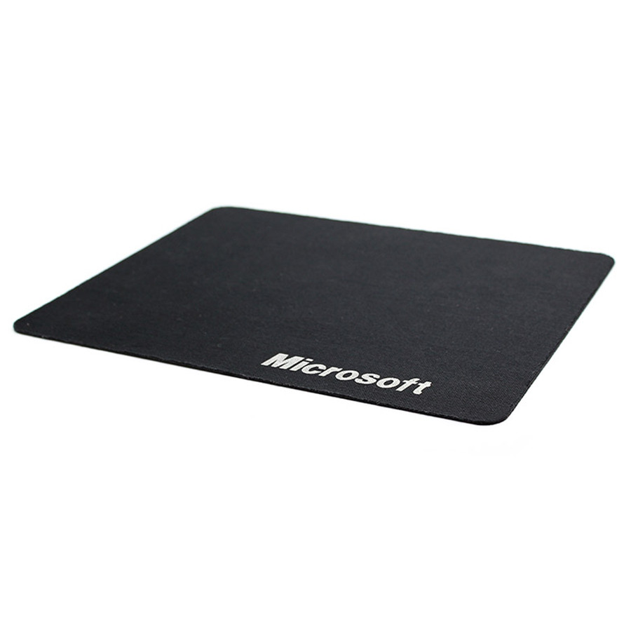 Коврик 180*220 тканевой Microsoft, толщина 2 мм, цвет Black, Пакет [14691]