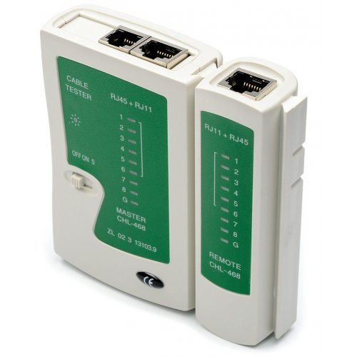 Тестер кабельный NS-468N RJ45/RJ12 (без батарейки в комплекте) [NS-468N]