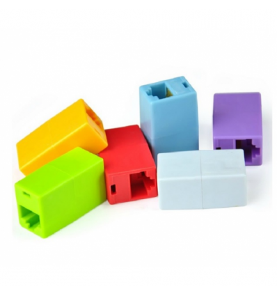 Соединитель RJ45 8P8C мама/мама RJ45 для соединения кабеля, фиолетовый, Q100                               [11701]
