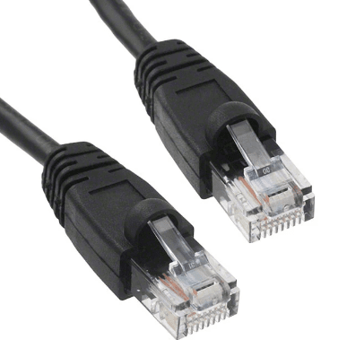 Патч-корд литой RITAR, CCA, UTP, RJ45, Cat.5e, 5m, черный Q150 [7511]
