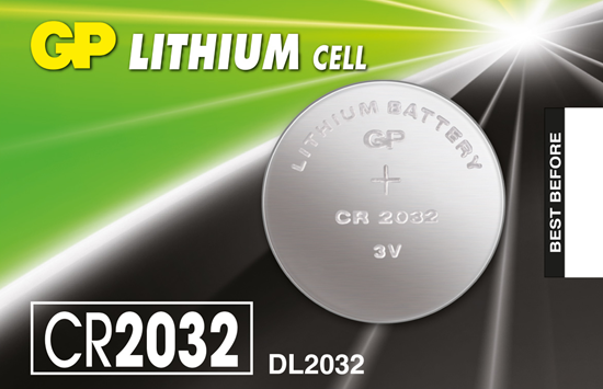 Батарейка литиевая GP CR2032-8C5, 5 шт в блистере (упак.100 штук) цена за блистер [CR2032-8C5]