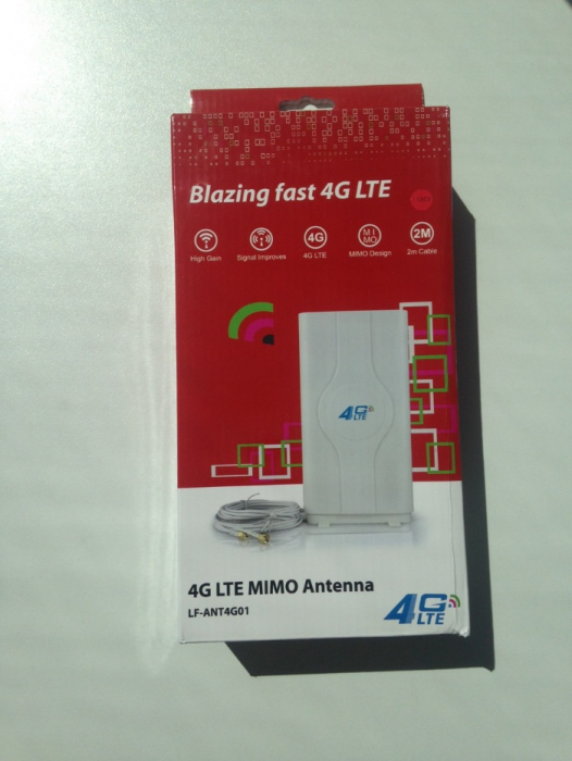 Антенна 3G/4G комнатная LTE MIMO 9 dbi, тип 3, 2 м. кабеля