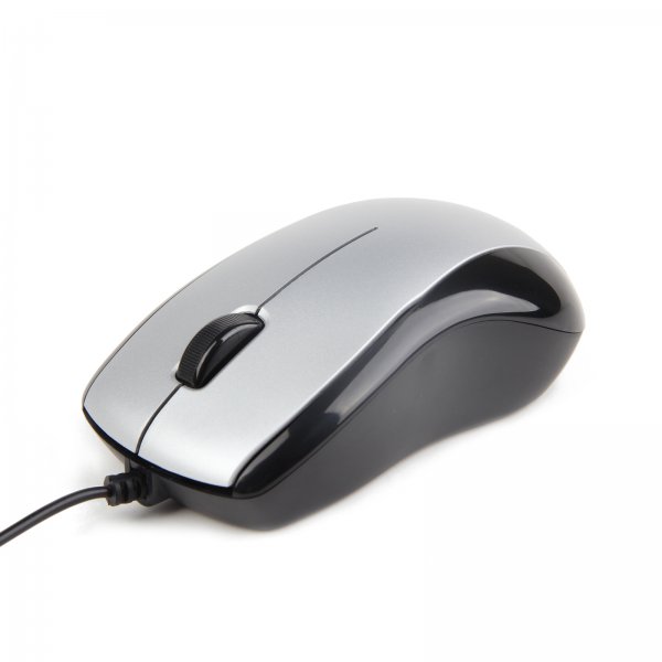 Миша Gembird MUS-U-002 Silver, Black [MUS-U-002]