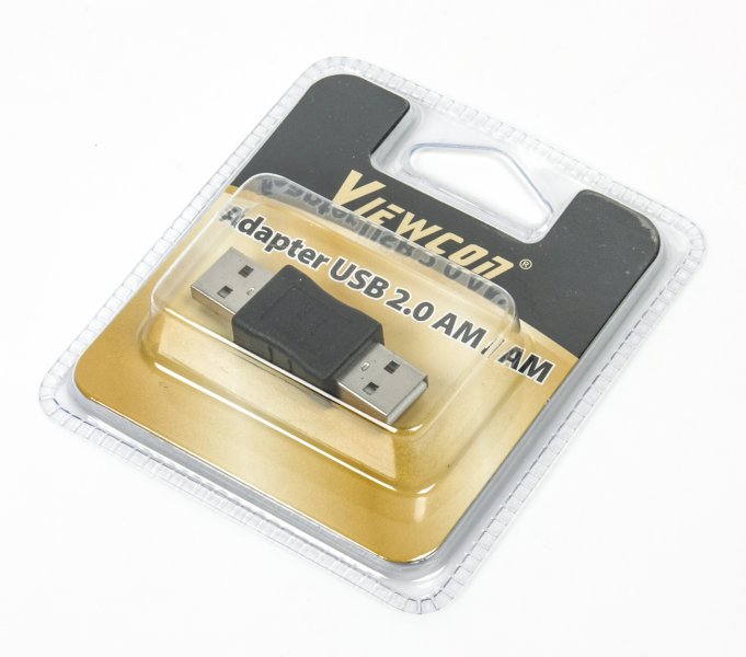 Переходник Viewcon USB2.0 AM/AM [VA067]