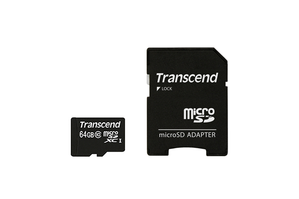 Карта памяти Transcend microSDHC 16 GB card Class 10 + adapter [TS16GUSDHC10]