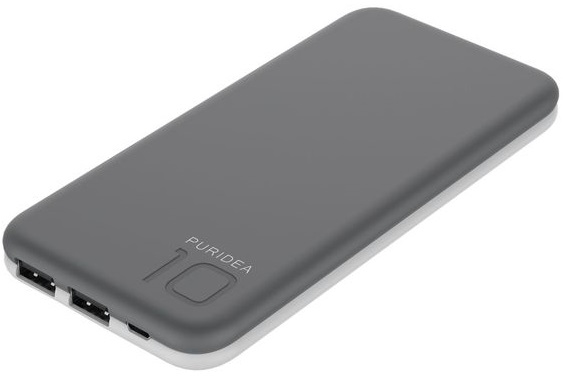 Универсальная мобильная батарея PURIDEA S2 10000mAh Li-Pol Rubber Grey &amp; White [S2-Grey White]