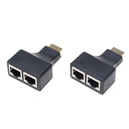 Переходник hdmi - 2*lan 2шт.