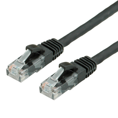 Патч-корд литой RITAR, UTP, RJ45, Cat.5e, 1m, черный Q400 [7508]