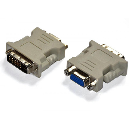 Переходник VGA(мама)/DVI-I 24+5 (папа) Grey [3376]