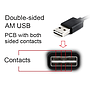 Кабель Cablexpert USB 2.0 A-папа/Micro B-папа, двусторонний разъем [CC-mUSB2D-1M]