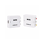 Конвертер Mini, HDMI to AV, ВЫХОД 3RCA(мама) на ВХОД HDMI(мама), 720P/1080P, White, BOX [8626]