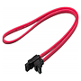 Кабель интерфейсный SATA 0.45м, загнутый без защелки, красный