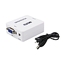 Конвертер Mini VGA2HDMI, ВЫХОД HDMI(мама), на ВХОД VGA(мама)  720P/1080P, White, BOX [11631]