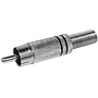 Разъём RCA под пайку, silver-black