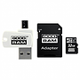 MicroSDHC 32GB UHS-I Class 10 GOODRAM + SD-adapter + OTG Card reader [M1A4-0320R11]