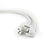 Кабель живлення Smartfortec CEE7/17-C13, VDE, white, 1.8m, 3x0.75mm